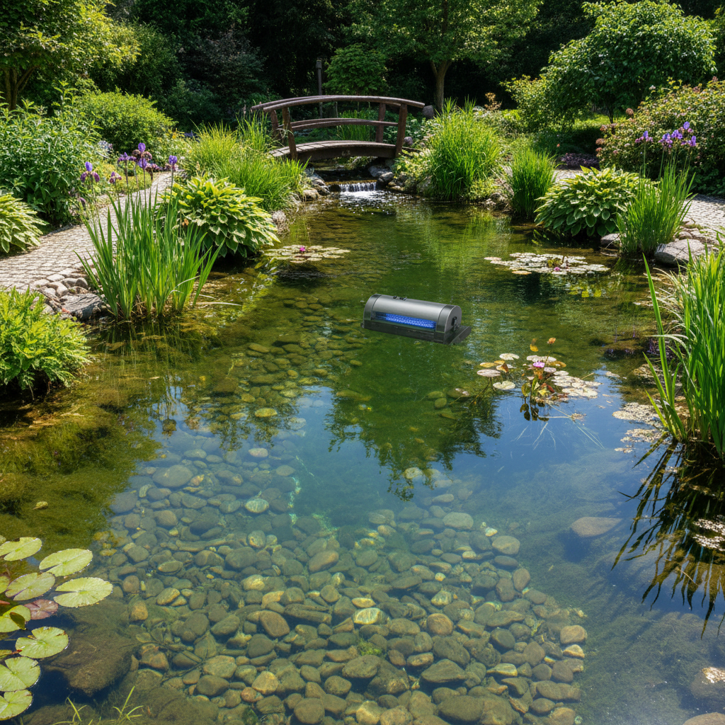 Ультрафіолетові лампи для ставка: як вибрати ефективну модель — ілюстрація для статті на koi.te.ua