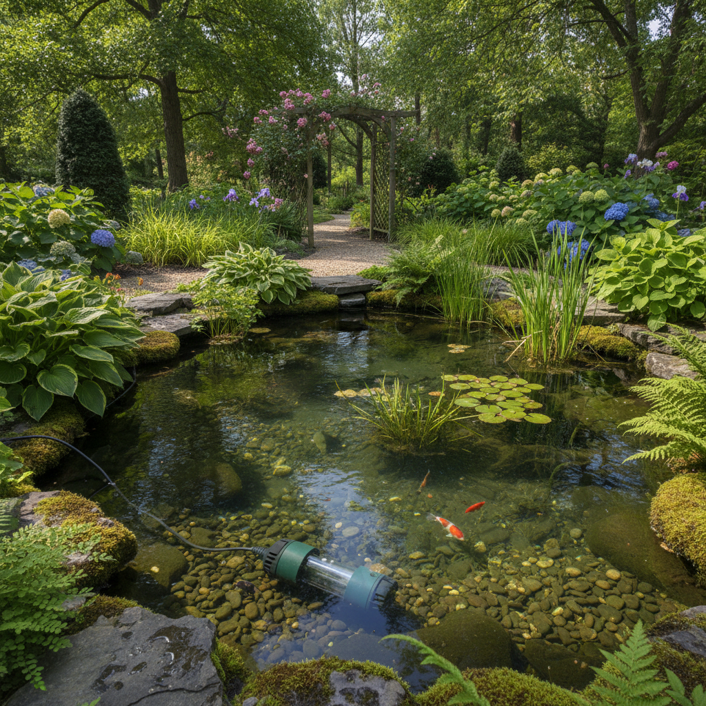 Ультрафіолетові лампи для ставка: як вибрати ефективну модель — ілюстрація для статті на koi.te.ua