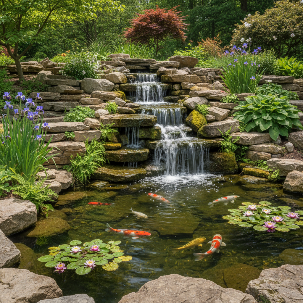 Підбір рослин для ставка: краса та користь для екосистеми — головне зображення для статті на koi.te.ua