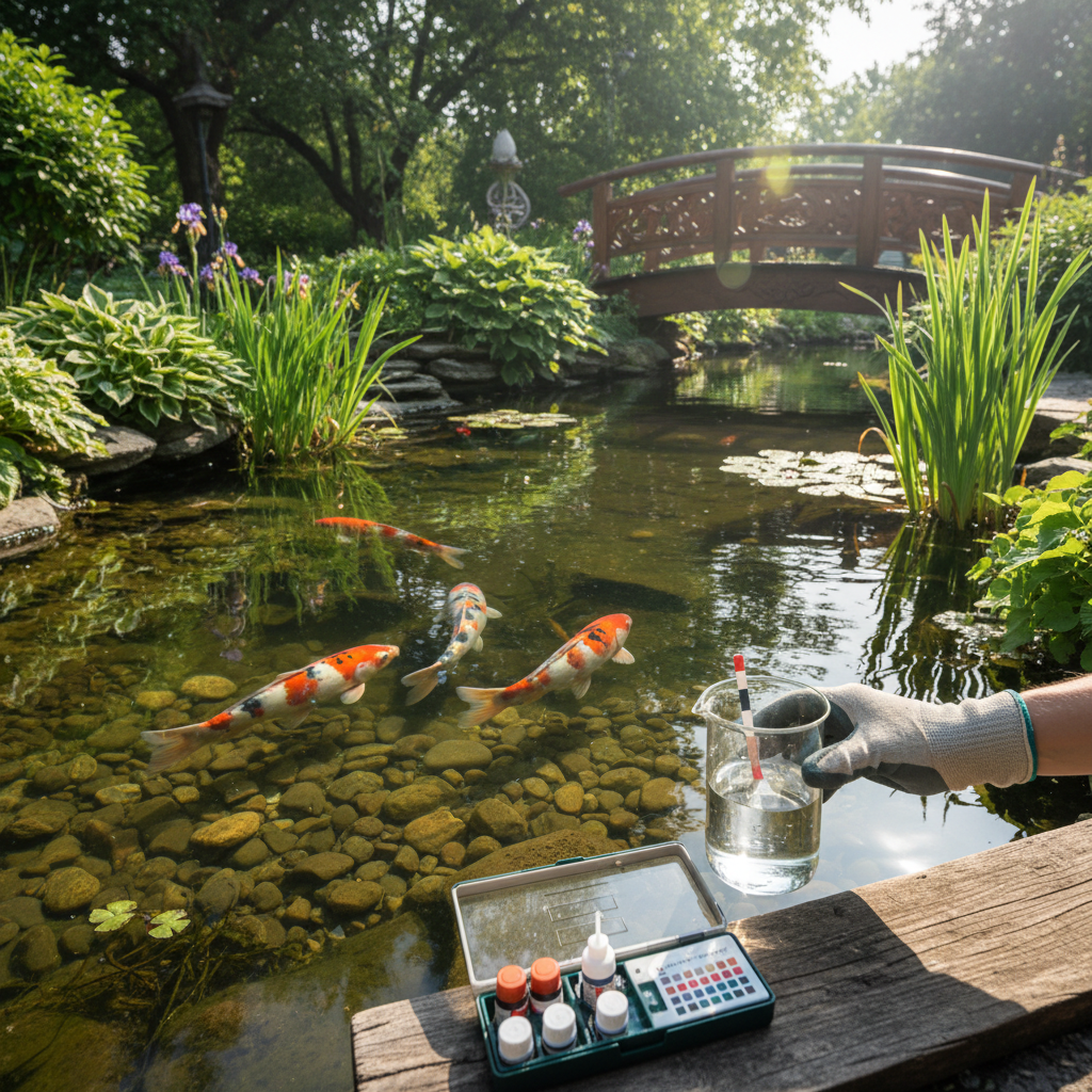 Вплив жорсткості води на здоров'я риб коі та як її регулювати — головне зображення для статті на koi.te.ua