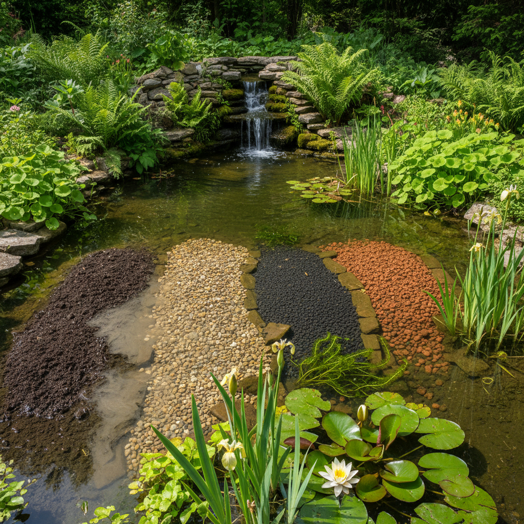 Види ґрунтів і субстратів для водних рослин: який вибрати для вашого ставка? — головне зображення для статті на koi.te.ua