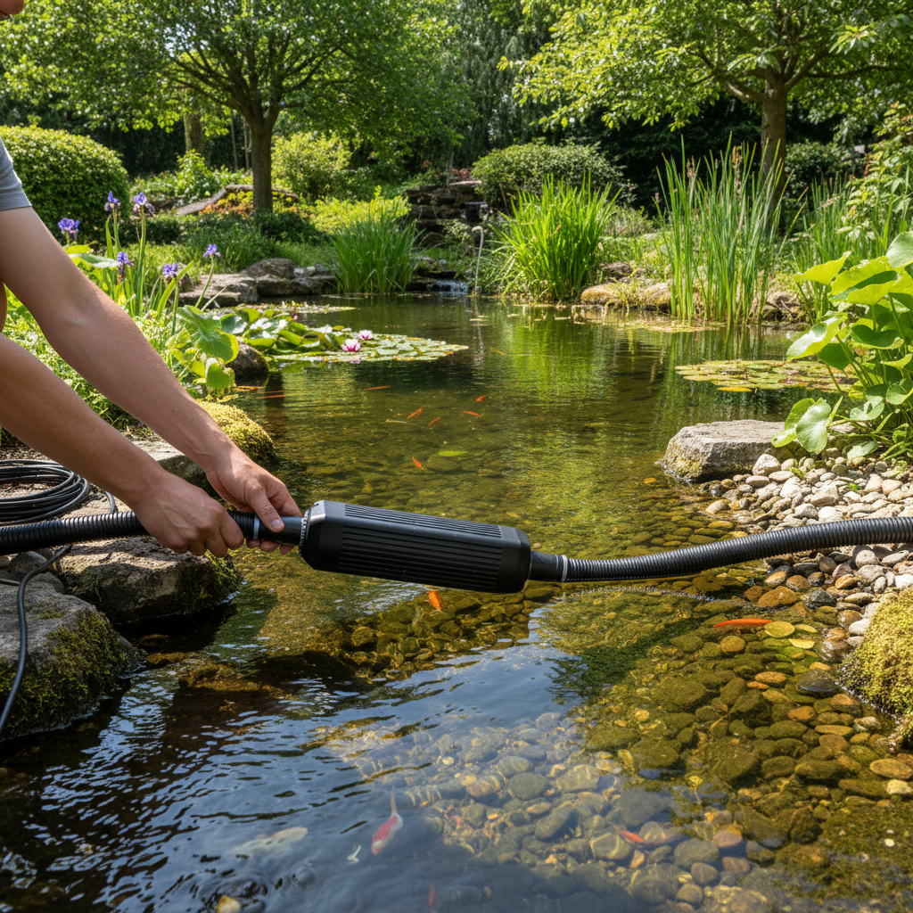 Вибір і монтаж ультрафіолетового стерилізатора для ставка: захист від одноклітинних водоростей — ілюстрація для статті на koi.te.ua