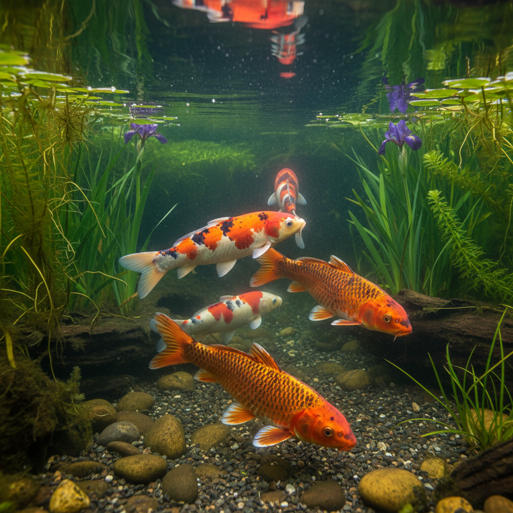 Види та призначення вітамінів для риб коі: покращуємо здоров'я та імунітет — ілюстрація для статті на koi.te.ua