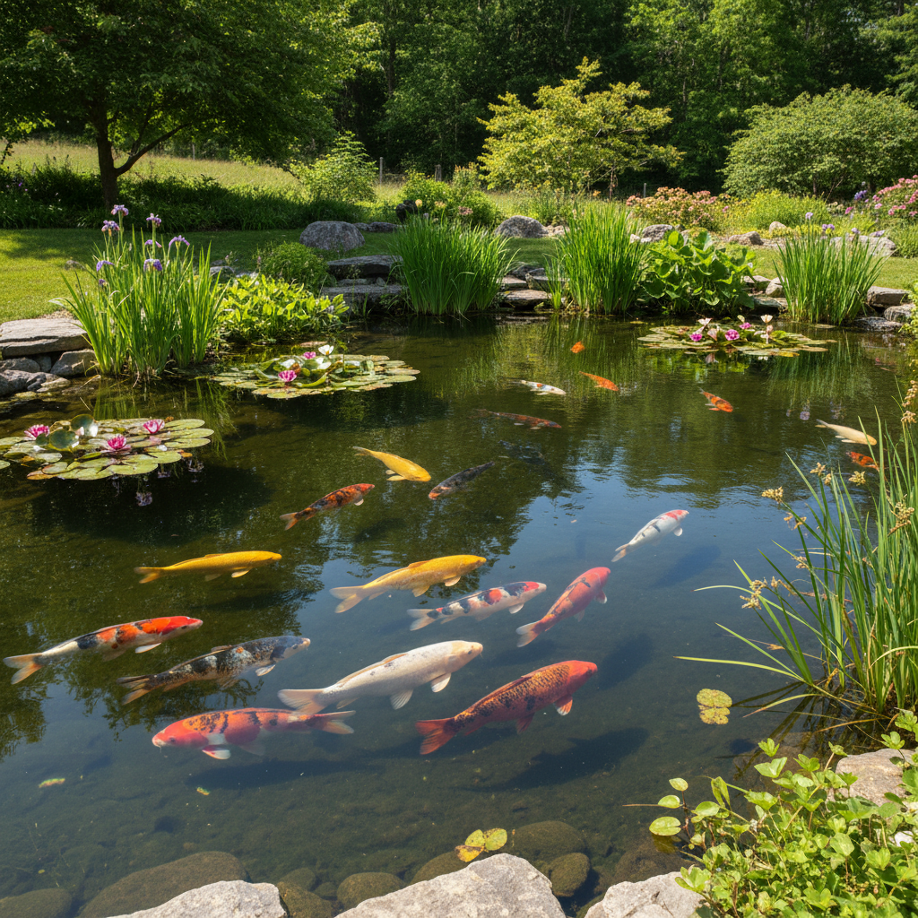 Скільки риб коі можна утримувати в ставку: повний посібник з розрахунку та планування — ілюстрація для статті на koi.te.ua