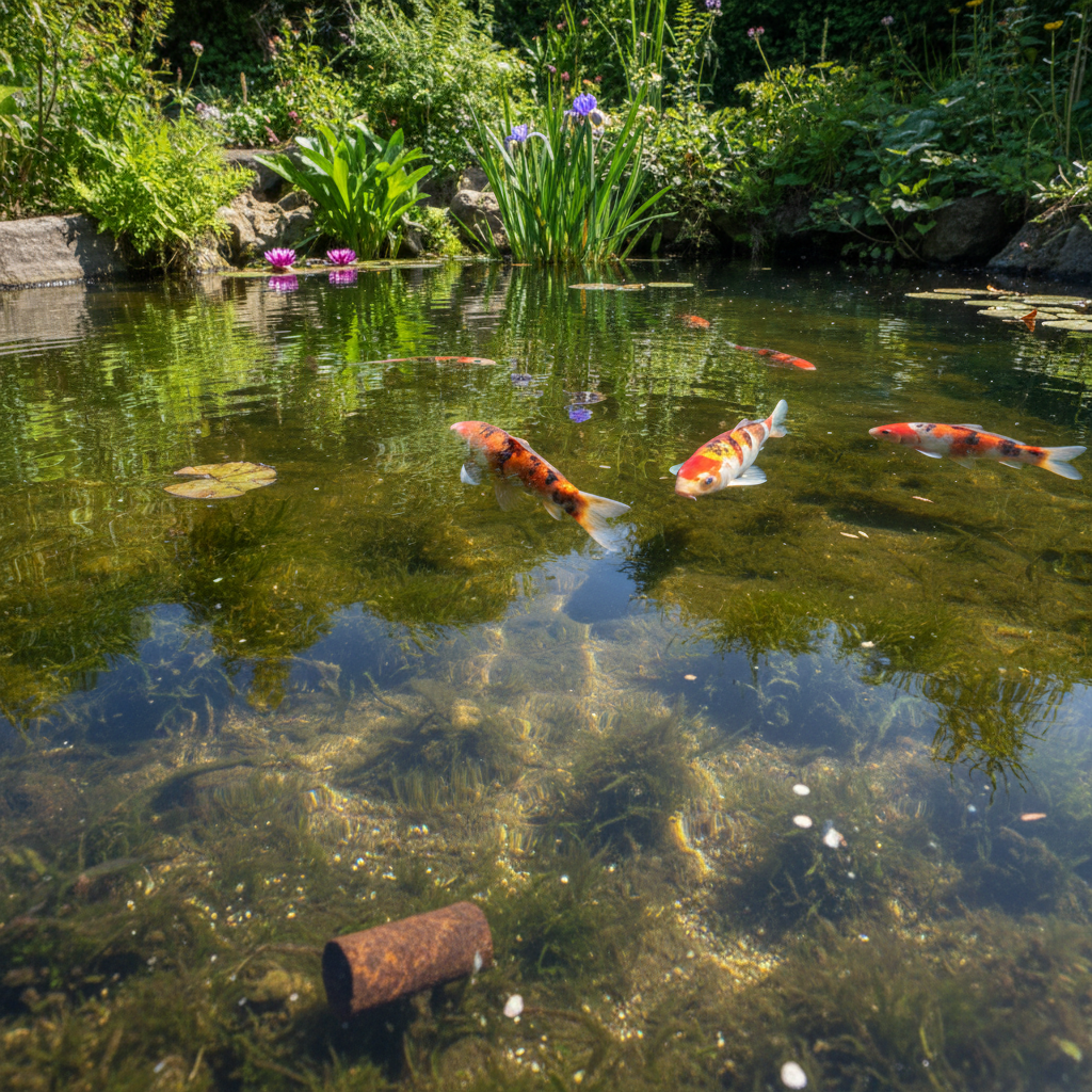 Які домішки води є найшкідливішими для ставкових риб? — ілюстрація для статті на koi.te.ua