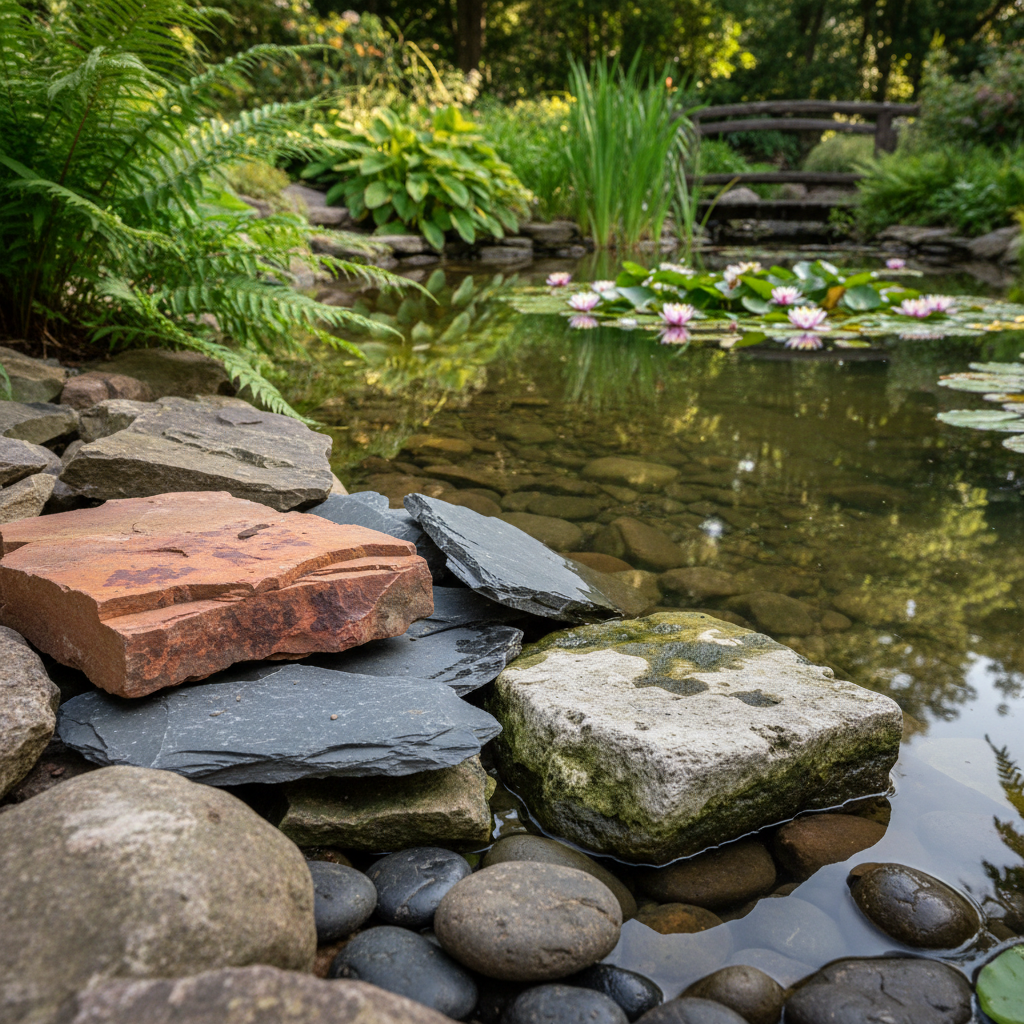 Які камені не можна використовувати для оформлення ставка: поради та застереження — головне зображення для статті на koi.te.ua
