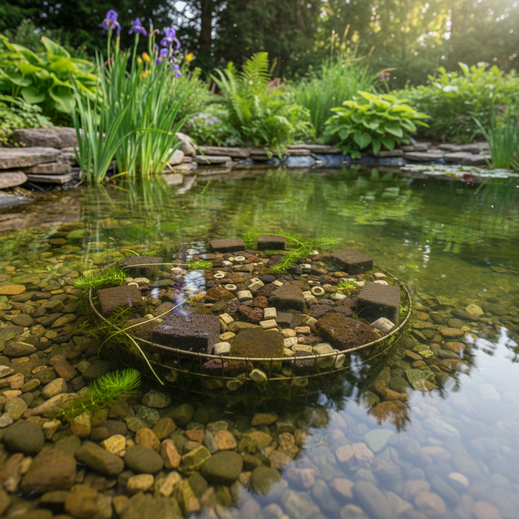 Як правильно розрахувати кількість біозавантаження для біофільтра у ставку: практичний посібник — ілюстрація для статті на koi.te.ua