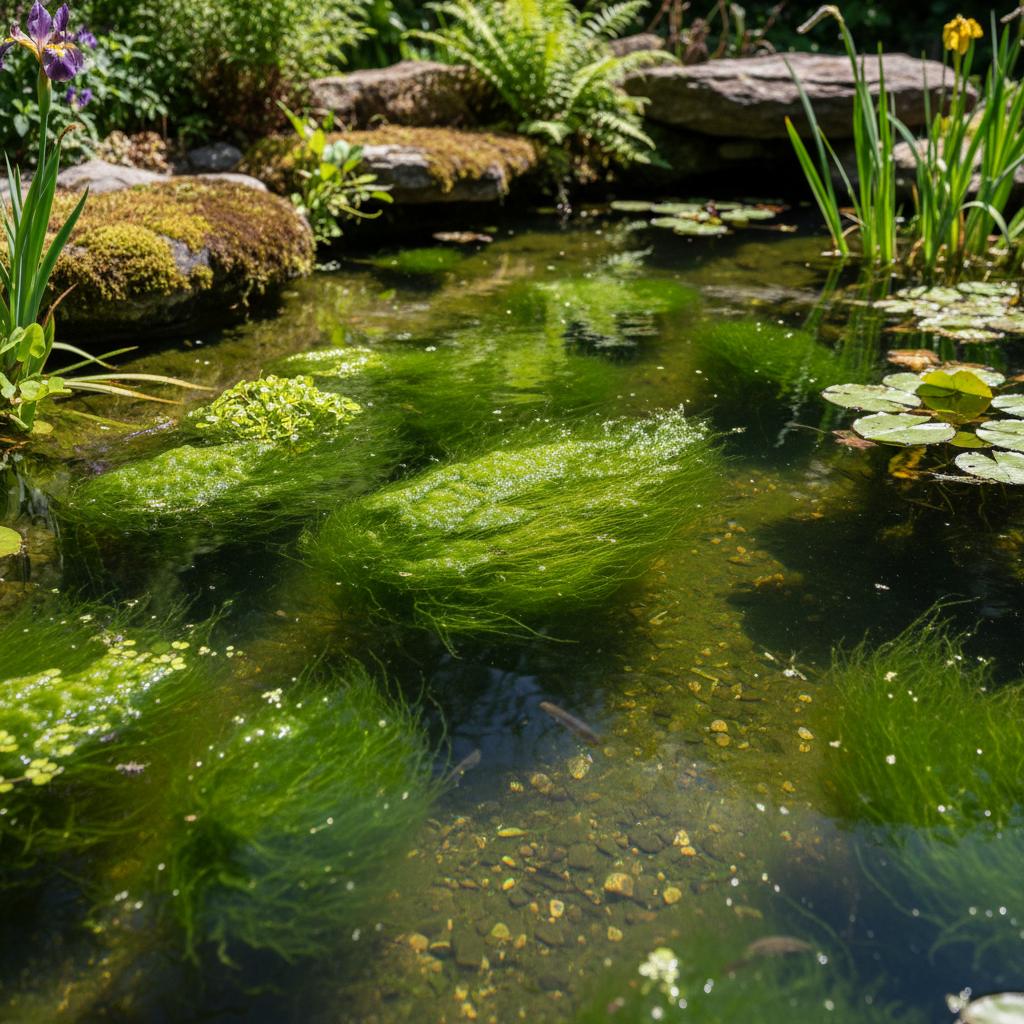 Мікроводорості в ставку: як розпізнати, запобігти та боротися? — головне зображення для статті на koi.te.ua