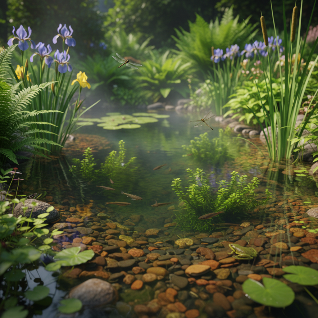 Хімічний склад води в ставку: вплив на біологічний баланс та заходи контролю — ілюстрація для статті на koi.te.ua