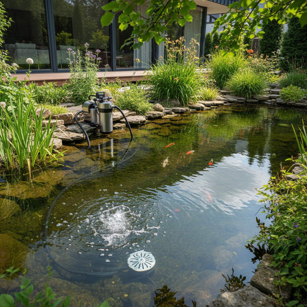 Вибір і встановлення систем аерації для ставка: навіщо це потрібно? — головне зображення для статті на koi.te.ua