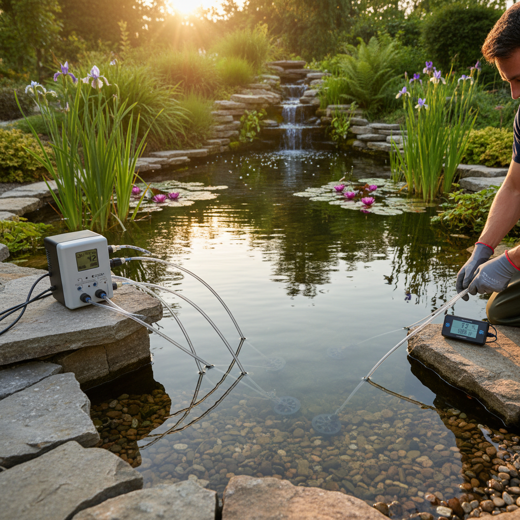 Вибір і монтаж системи автоматичного дозування хімії для ставка: підтримання ідеального балансу — ілюстрація для статті на koi.te.ua