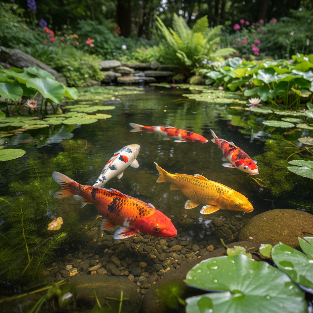 Які корми для риб коі найкращі для покращення кольору та імунітету? — ілюстрація для статті на koi.te.ua