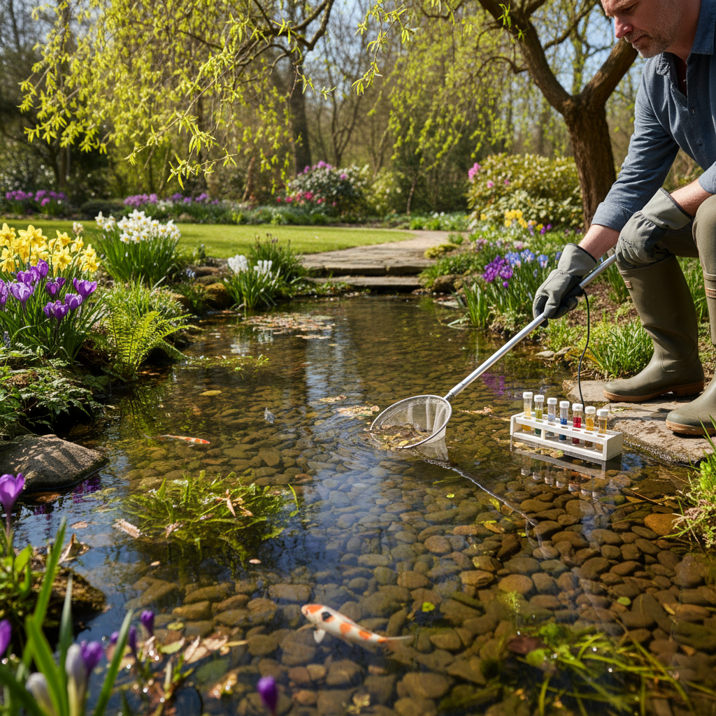 Весняний догляд за ставком: як розбудити водойму після зими — головне зображення для статті на koi.te.ua
