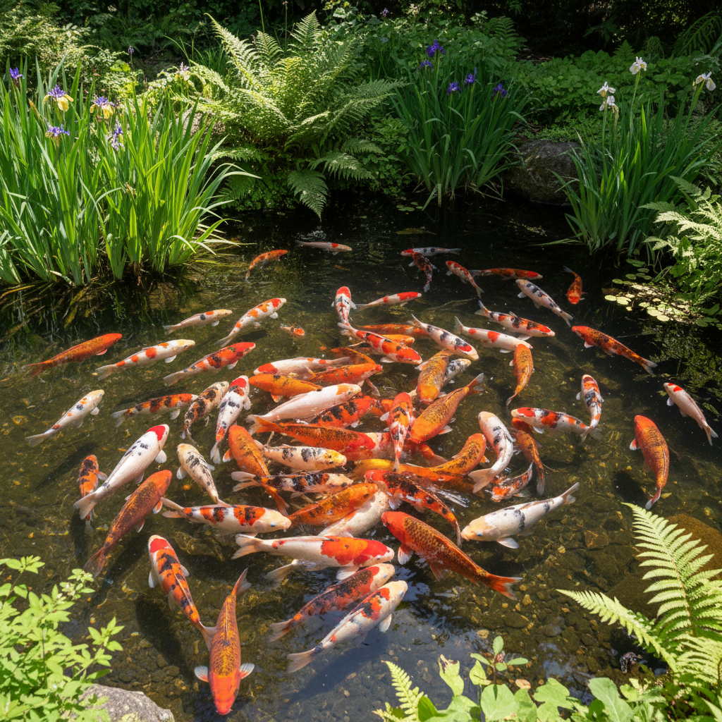 Скільки риб коі можна утримувати в ставку: детальне керівництво по розрахунку та утриманню — ілюстрація для статті на koi.te.ua