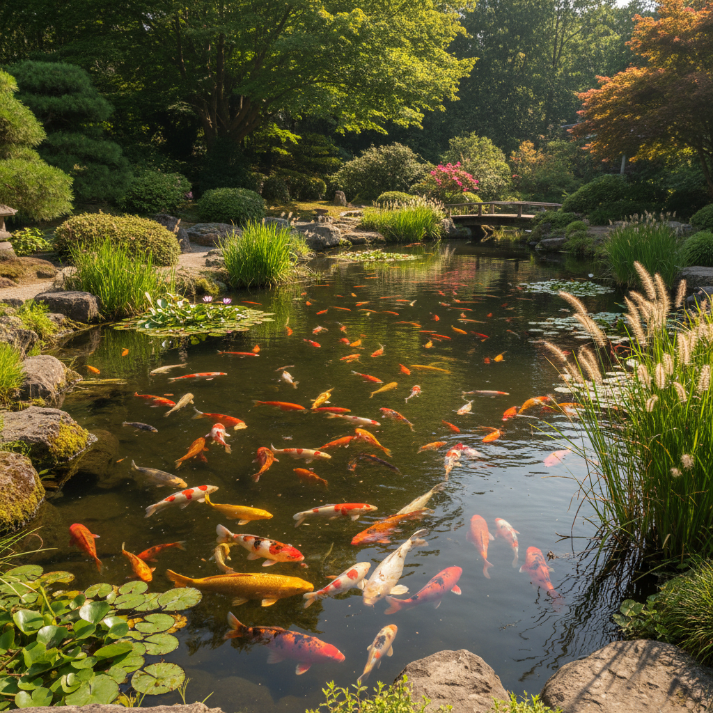 Скільки коштує утримання ставка з коі на рік: повний розрахунок бюджету — ілюстрація для статті на koi.te.ua