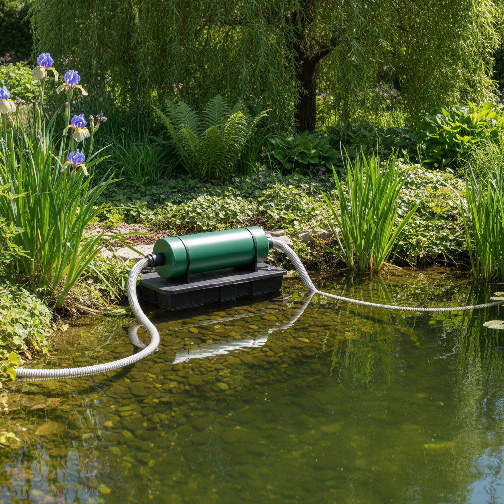 Вибір і правильне розташування ультрафіолетового стерилізатора для ставка — ілюстрація для статті на koi.te.ua